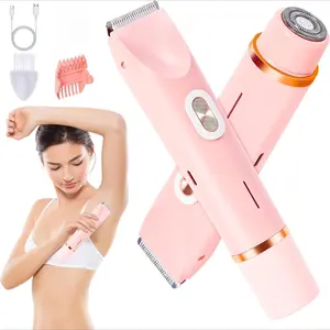 Women's Electric Razor, Multifunctional Hair Shaver, Cordless Waterproof Shaver, Dual Head Trimmer & Epilator, Waterproof Rechargeable Hair Removal Device, USB Rechargeable Shaver, Abs Material, Model Zb-0236L
