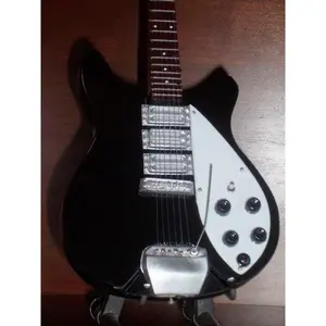 Miniature BEATLES Lennon Guitar with Free Display Stand Collectible GIFT