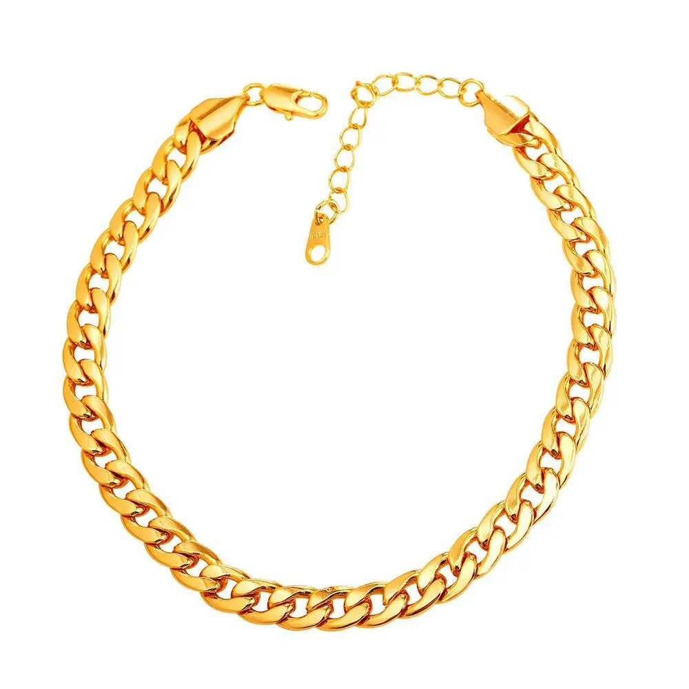 7MM Cuban Chain-Golden (Hot Sale)