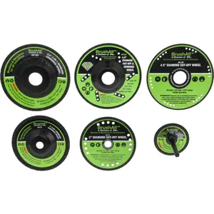 BrushAll Diamond Grinding & Cut-Off Wheels - Cut, Grind and Undercut