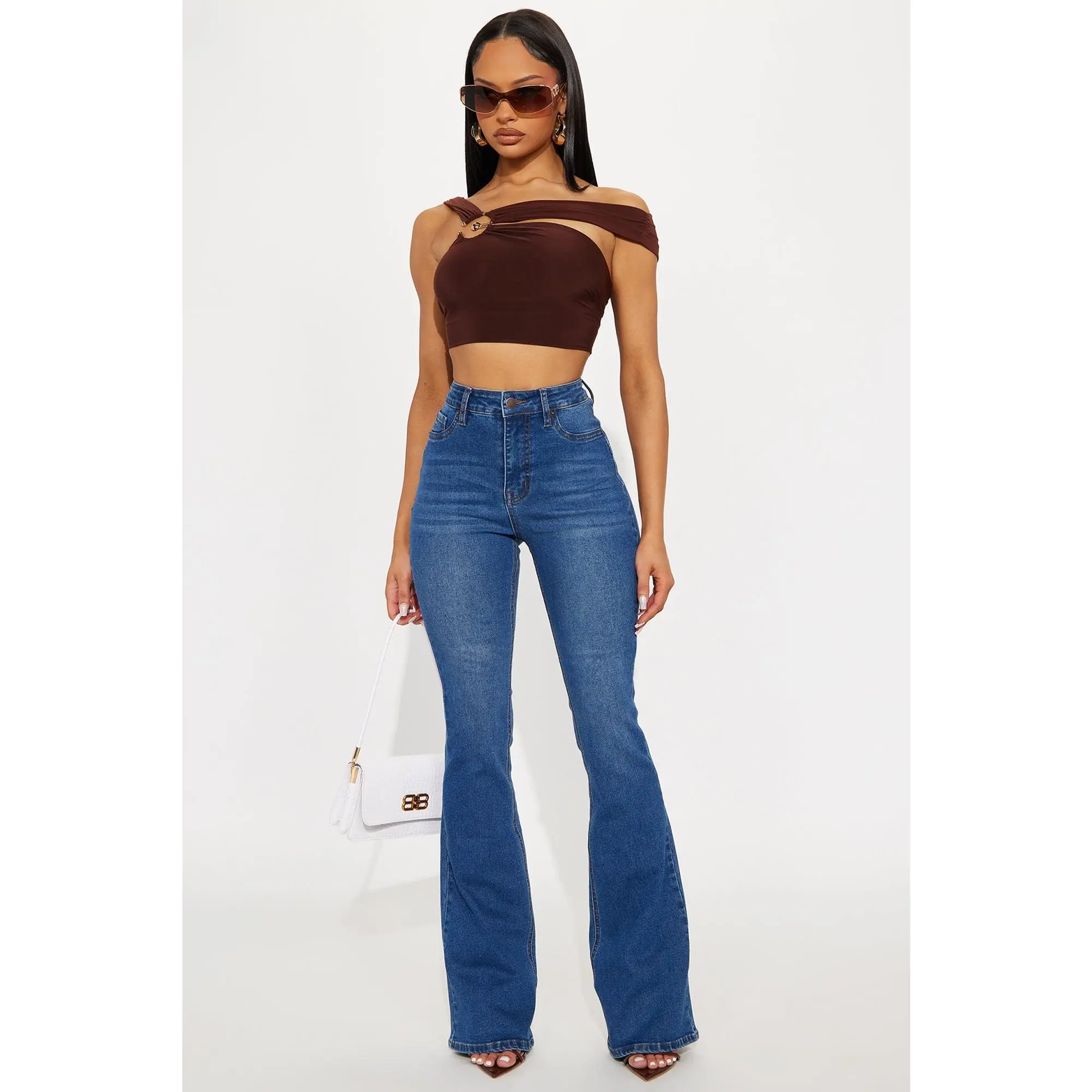 Tall Audrey Booty Lifting Stretch Flare Jeans - Dark Wash Tall Audrey Booty Lifting Stretch Flare Jeans - Dark Wash
