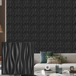 Aadesh 3D Wall Panel (Includes One Roll of Mounting Tape), Interior Wall Decor, Diagonal Diamond Diamond Textured Pattern for Living Room, Lobby, Bedroom, Hotel, Office, Game Room, TV Backsplash, 11.8 x 11.8 Inches (Approx. 30 x 30 cm)