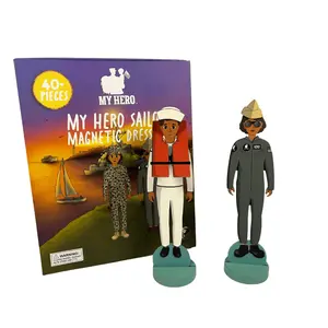My HERO Sailor Magnetic Dress-Up Set | Navy Uniform Dolls with 40+ Pieces | Educational Military Toy