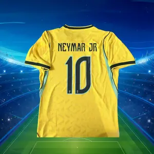 2026 Home Neymar #10 Yellow Short-Sleeve Jersey