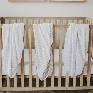 Gray Mini Crib Fitted Sheet Set