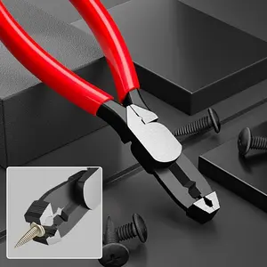 1pc Multi-Functional Pliers for Stripped/Rusted/Seized Screw Removal, Chrome Vanadium Steel, Nail Puller, Wire Stripper, Cutter, Crimper, Hand Tools for Home Construction, Auto Repair, Furniture Maintenance, Combination Pliers