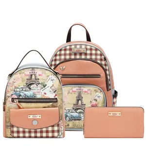 BACKPACK 3 PIECE SET (BACKPACK, MINI BACKPACK, WALLET)