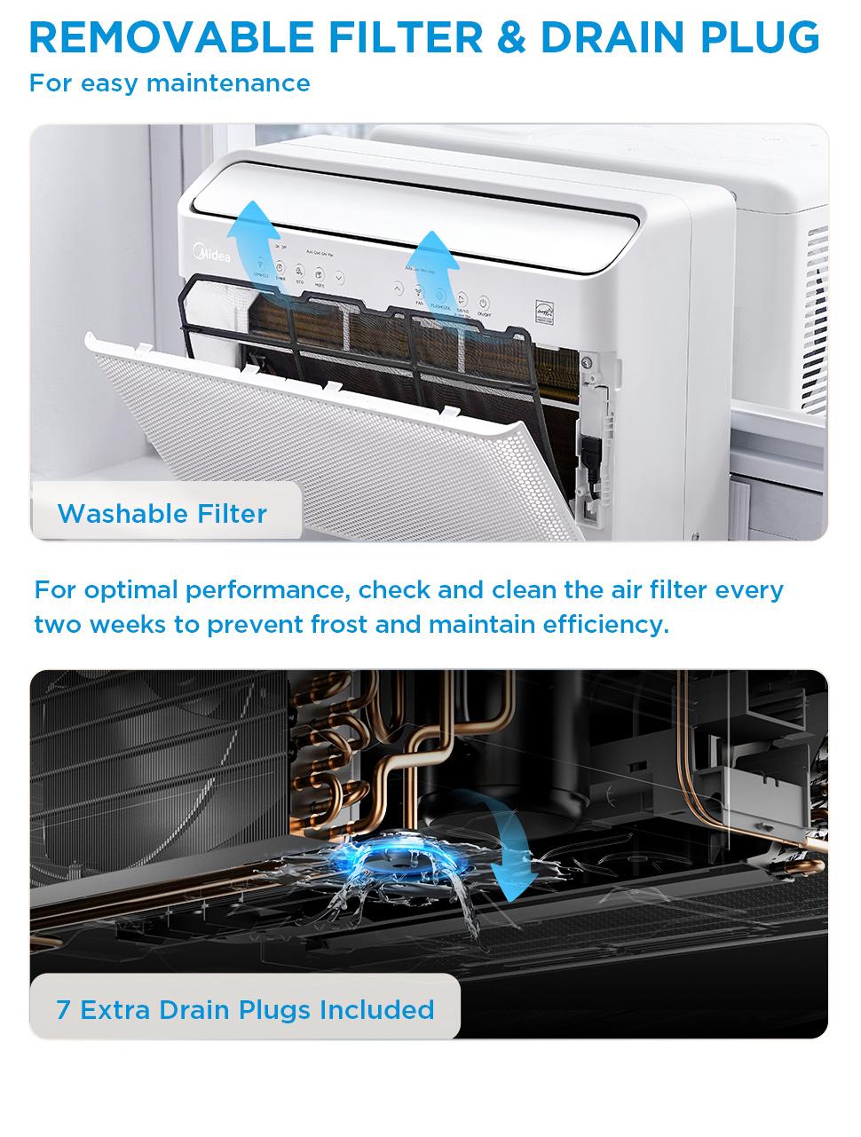 Midea 6K/8K/10K/12K BTU U Shaped Smart Inverter New Window Air Conditioner, 2026 version AC, Cools up to 450 Sq. Ft.,Ultra Quiet with Open Window Flexibility, Works with Alexa/Google Assistant, 35% Energy Savings, Remote Control, New Arrivals Midea 6K/8K/10K/12K BTU U Shaped Smart Inverter New Window Air Conditioner, 2026 version AC, Cools up to 450 Sq. Ft.,Ultra Quiet with Open Window Flexibility, Works with Alexa/Google Assistant, 35% Energy Savings, Remote Control, New Arrivals