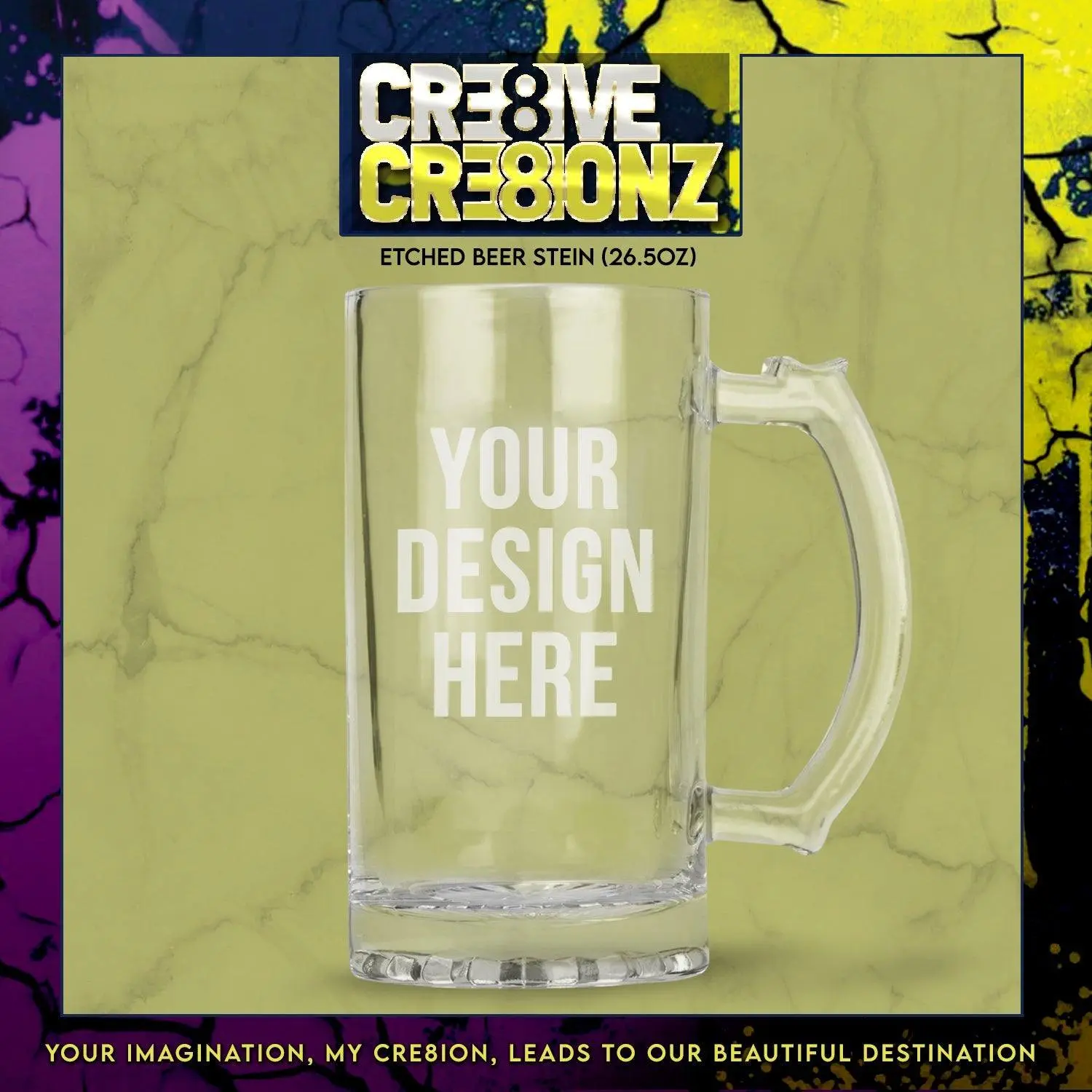 Custom Etch Beer Steins