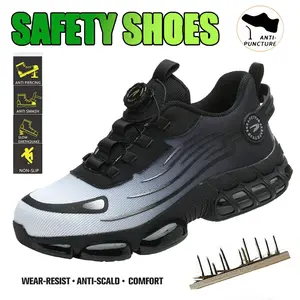 Mens Work Sneakers Stylish Look Low Top Lace Up Anti Slip