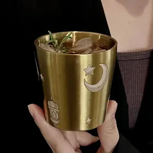 170ML Vacuum Insulated Coffee Cup, Dual Wall Stainless Steel, Vine Pattern Design, Perfect for Hot Beverages, Insulated Cup Mug