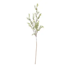 27 Inch Powdered Eucalyptus Stem w/Mini Pinecones