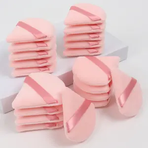 Pressed powder puff 20pcs, dip the pressed powder puff into loose powder and gently press it on the face to achieve a setting effect.Use the edge or pointed part of the loose powder puff to deal with details such as the sides of the nose and eye corners t