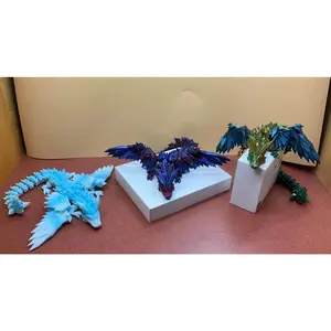 3D Printed - Articulated Crystal Dragon