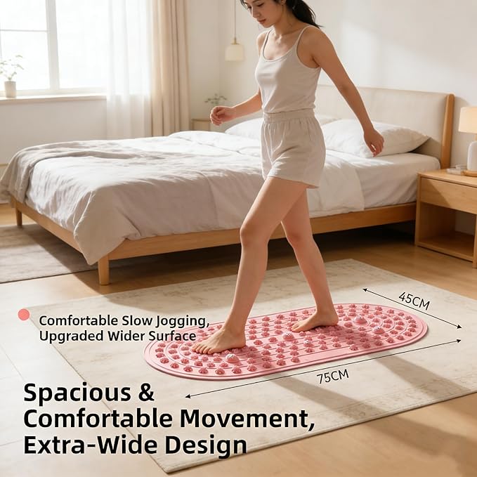 Ergonomic Silicone Foot Pressure Relief Pad with Magnetic Disc,Portable Foot Massage Mat for Home Fitness, Yoga & Daily Comfort