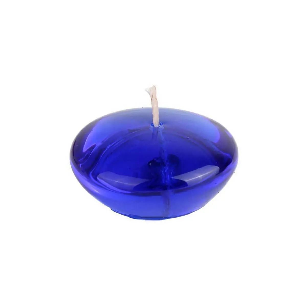 CFZ-111-0 3 in. Clear Gel Floating Candles, Blue - 6Piece per Box