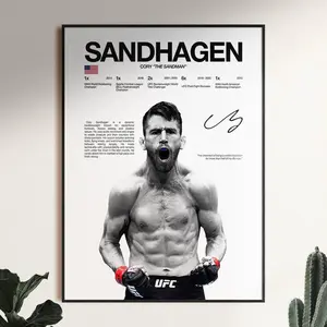 Cory Sandhagen Poster, UFC Wall art Print, MMA Digital Download, Fighter Poster, Gym Poster, UFC Fan Room Decor, Gift for Him, ufc Champion