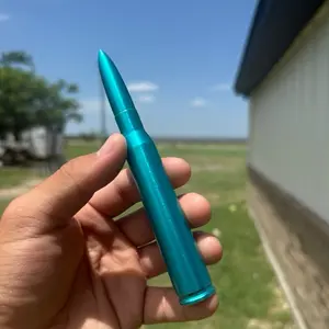 Powder Coated Bullet Antennas - Blue Color Metallic Object as Shown in Picture