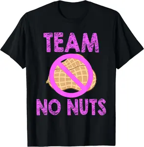 Team No Nuts Funny Team Girl Gender Reveal Shirt Tshirt T-Shirt