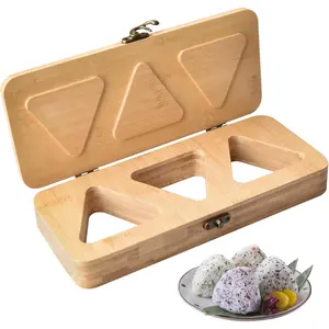 Onigiri Mold with Lid, Handcrafted Rice Ball Press for DIY Sushi Bento, Picnic & Family Lunches - ' Safe Sushi Shaper for  Snacks