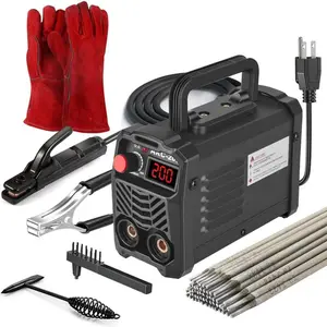 200Amp 20PCS Rods Welder Machine 110V, Super MINI Portable Welding Machine, IGBT Inverter Stick Welder with Hot Start Arc Force Anti-Stick, for 1/16"-1/8" Rod ARC Welder, 2 Chip Hammers, Gloves Outdoorfun Tool welder machine Industrial  HARD EDGEHARD EDGE
