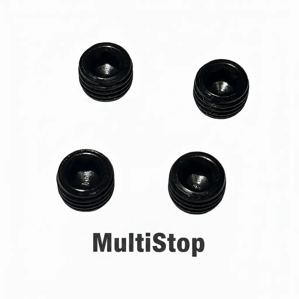MultiStop Extra Set Screws, 5/16-24x1/4, Durable Aluminum Components, Black Oxide Finish, Improved Performance, Minimizes Galling, Durability, Minimize Galling