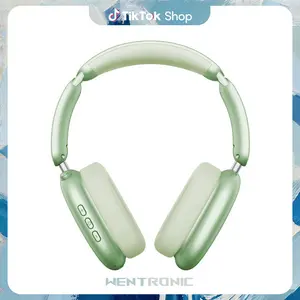 WentronicDirect Electronic Over Ear Wireless ANC Headset - 60H Playtime, Hybrid Active Noise Cancellation, Hi-Res Audio, Foldable Design, Soft Earpads, Built-in Mic for iOS/Android/PC, Outdoor Use