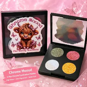 CHROME MOOOD, Quad 4 pan PRE-DESIGNED Eyeshadow Palette