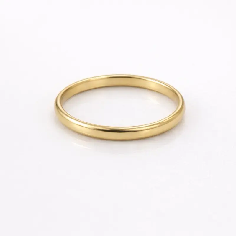 10K Gold Classic Thin Band Ring