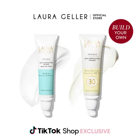 Laura Geller Build Your Own Spackle Skin Perfecting Primer Duos - Hydrating Formula with Aloe Vera & Vitamin E for Moisturizing and Nourishing Skin Hydrate Makeup