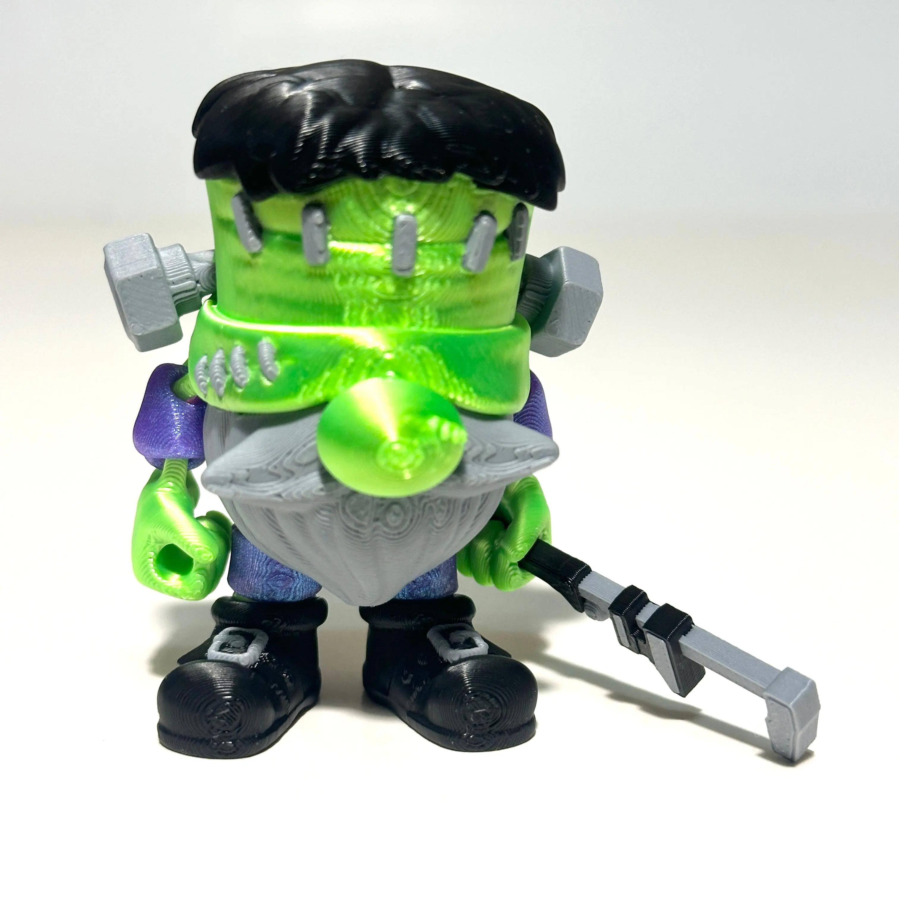 Frankenstein Gnome - 3D Printed Articulating FIgure Frankenstein Gnome - 3D Printed Articulating FIgure