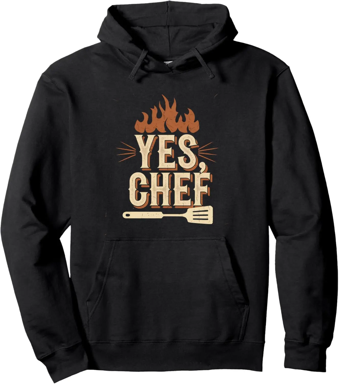 Yes Chef Design for Cooks, Chefs, Waiters, Restaurant Staff Pullover Hoodie 4