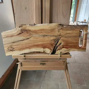 Flame Box Elder Live Edge Charcuterie Board cutting