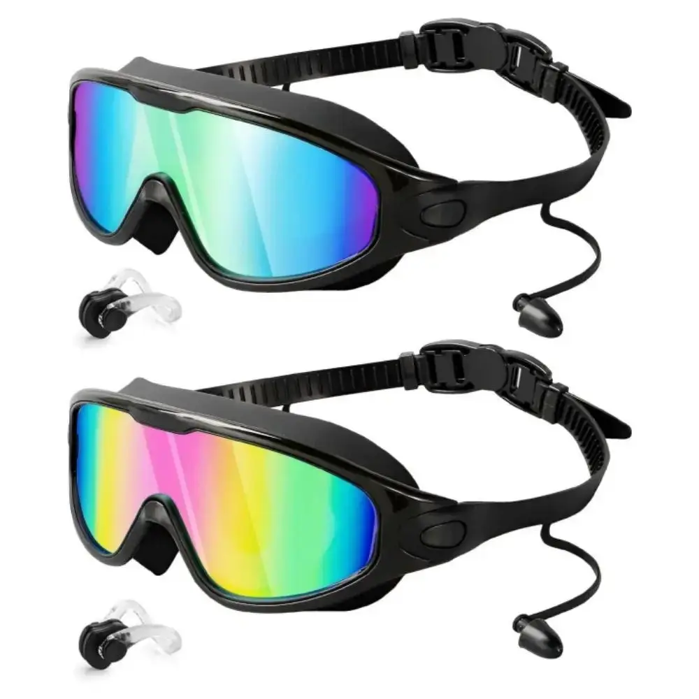 Wide Field Antifog Swimming Goggles 12 Counts AntiUV Swimming Goggles Swimming Goggles for Adults Water Sports Equipment