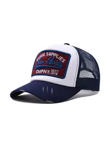 Unisex Baseball Cap, Adjustable Breathable Sun Protection Hat, Letter Embroidery Ventilation Mesh Cap for Travel, Beach, Hiking, Spring & Fall