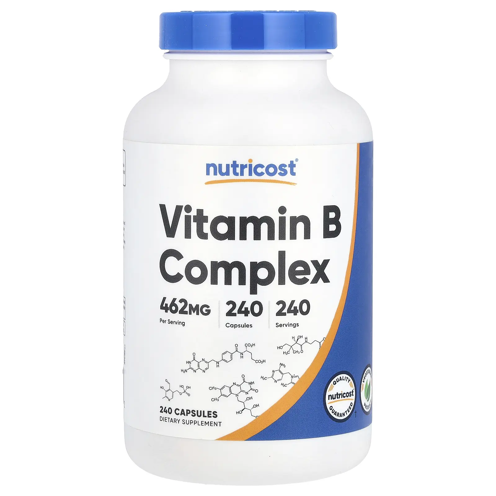 Nutricost Vitamin B Complex, 462 mg, 240 Capsules