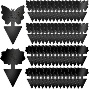Fruit Fly Traps 60 Pack Black Sticky Traps Fungus Gnat Traps Plant Fly Stickers Indoor and Outdoor Use Protect The Plant