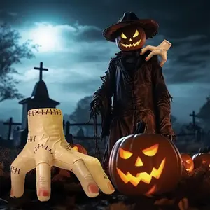 Electric crawling hand toy-Lights and music Prank toys Creative Gift Room Decor Desktop Decoration Figurine for Horror Enthusiasts Vampire Spooky