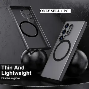 Luxury Magnetic Hybrid Shockproof Case for Samsung Galaxy S26/S25/24/23/Ultra/Plus/FE/ Matte Hard Cover, Mobile Accessories Shoppers