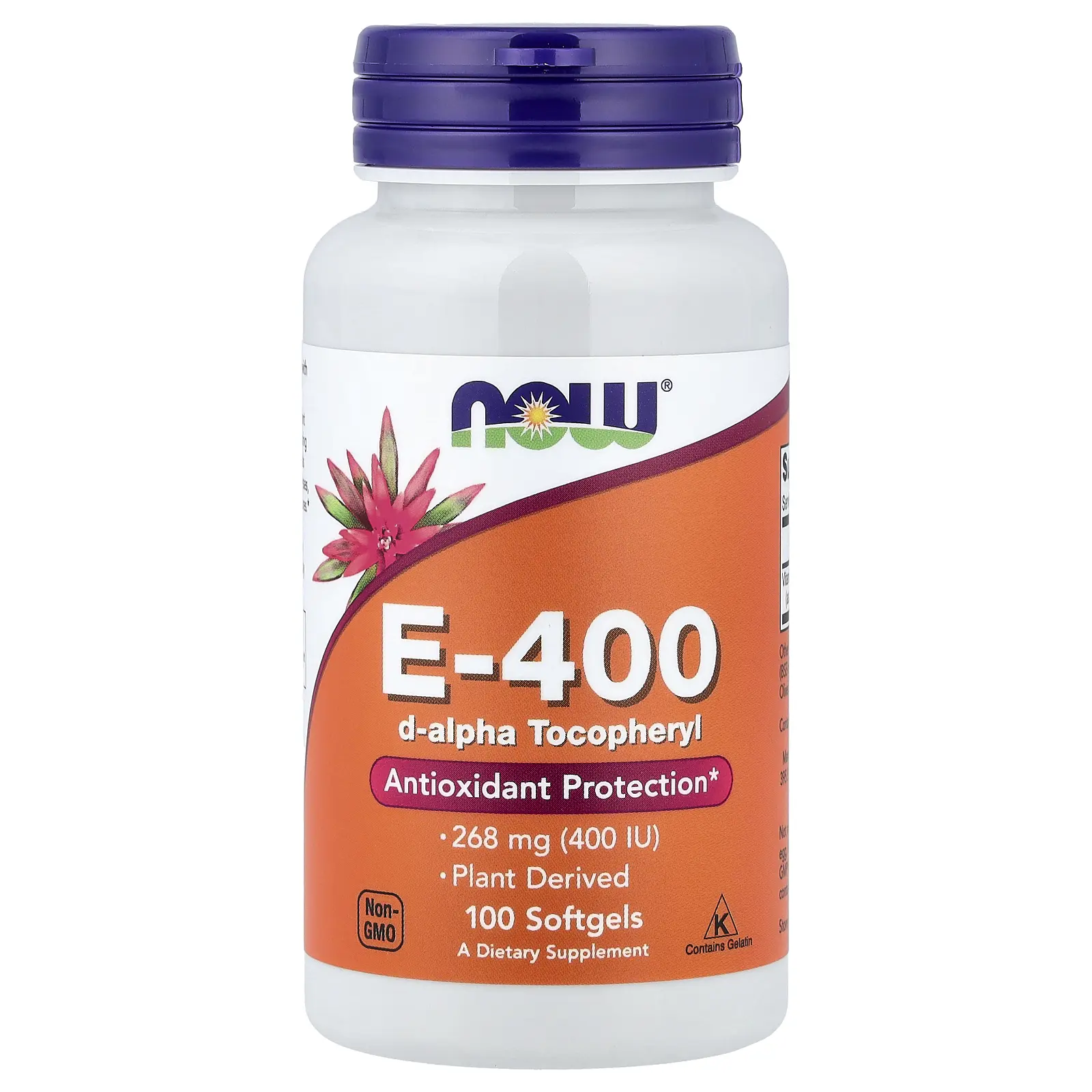NOW Foods E-400, 268 mg (400 IU), 100 Softgels