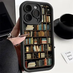 Creative Book Pattern iPhone Case Smartphone Compatible with iPhone 16 15 14 Series Multiple Models Stylish Protective Cover Casing