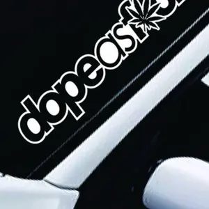 Dope As F Weed Decal - Oracal 651 Permanent Vinyl - Easy Install - 10 Year Lifespan - Customizable Colors - Truck Decal money decal