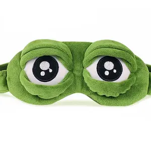 Soft Frog Sleep Eye Mask, Sleeping Eye Mask, Cute and Fun Design, Adjustable Strap, Relieves Eye Fatigue, Comfortable Protection, Ideal for Naps and Nightsleep, Soothing Daily