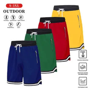 Men’s casual mesh basketball shorts featuring zippered pockets and a relaxed fit, made from breathable, quick-drying, stretchy fabric. Suitable for sports, outdoor activities, basketball, soccer, gym workouts, jogging, and more. Available in multiple colo