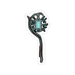 Moon Lantern Transparent Outdoor Stickers, Die-Cut, 1pc