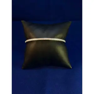 1-Row Channel Set White CZ Bangle