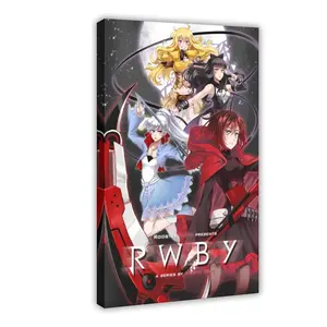 Anime RWBY Poster 4 bedroom canvas posters, hall wall art, bathroom canvas posters, home poster decoration