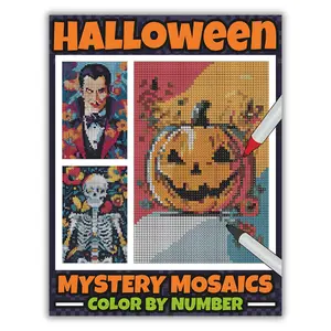 Halloween Mystery Mosaics Color by Number Spooky Scenes & Hidden Surprises Quest Color by Number Fun Halloween Pixel Art for Teens & Adults Coloring  Relaxation Book