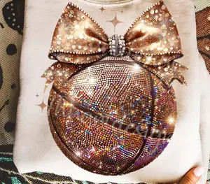 Faux Glitter Basketball
