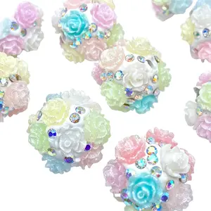 Bed Of Roses Fancy Beads - 5pcs